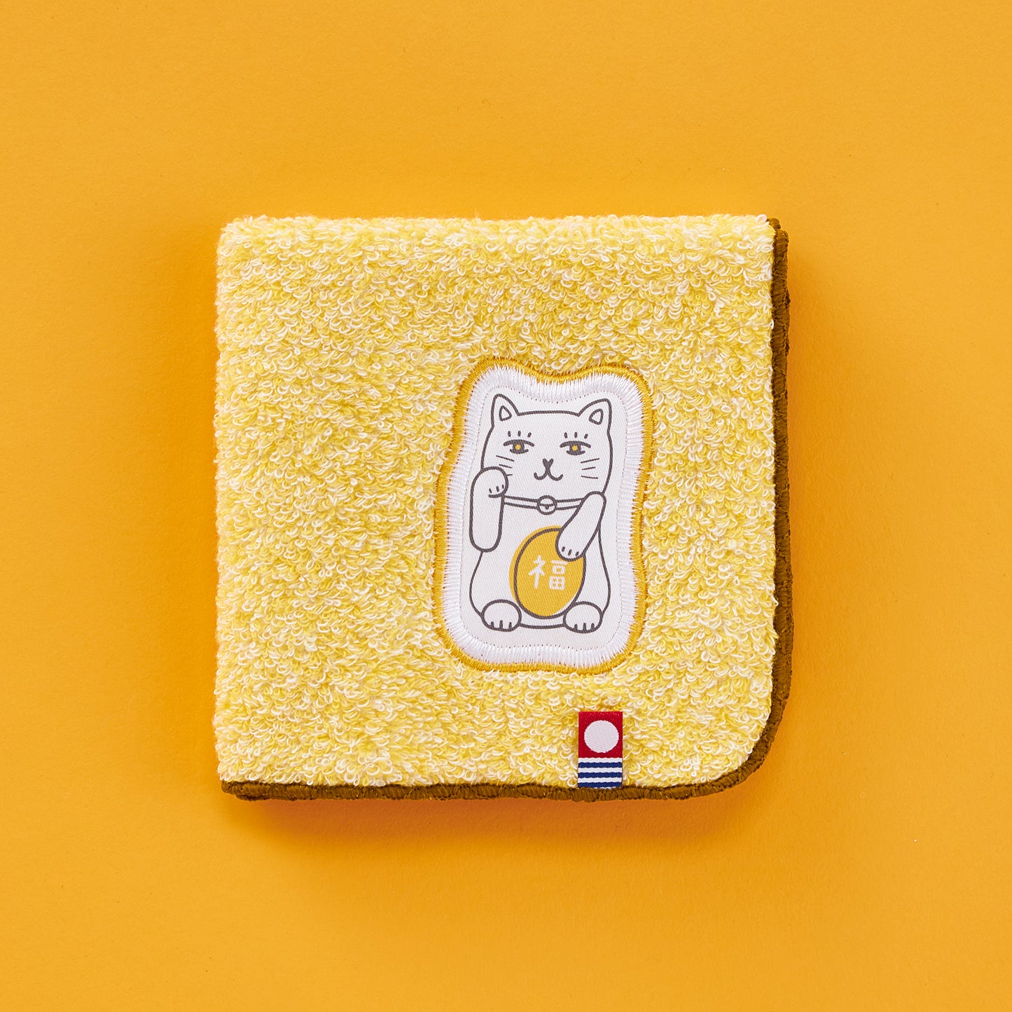 いい日々を招くおまもりタオル(招き猫) タオルハンカチ(袋パッケージ入り)