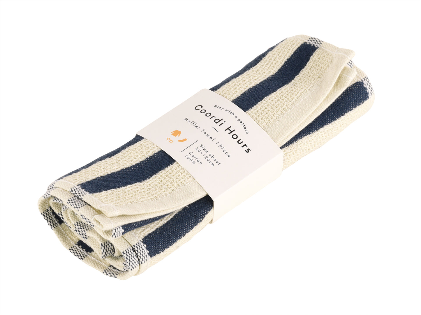 Coordi Hours/ボーダー(絡め織)マフラータオル 2枚 (ギフト用)