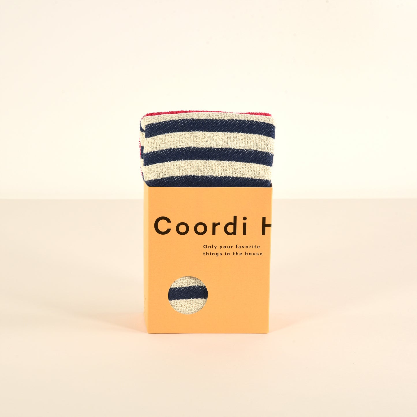 Coordi Hours/ボーダー(絡め織)+カラー フェイスタオル2枚セット  (ギフト用)