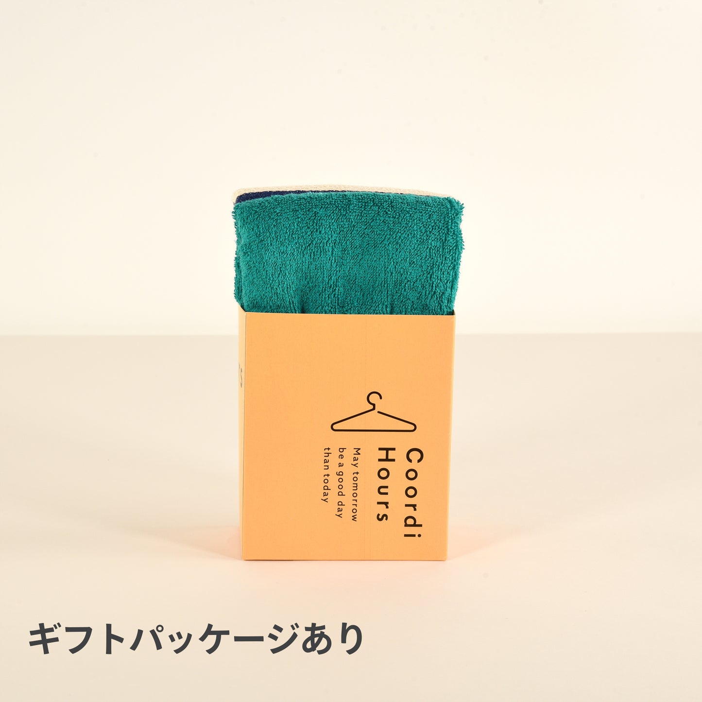 Coordi Hours/ボーダー(絡め織)+カラー フェイスタオル2枚セット