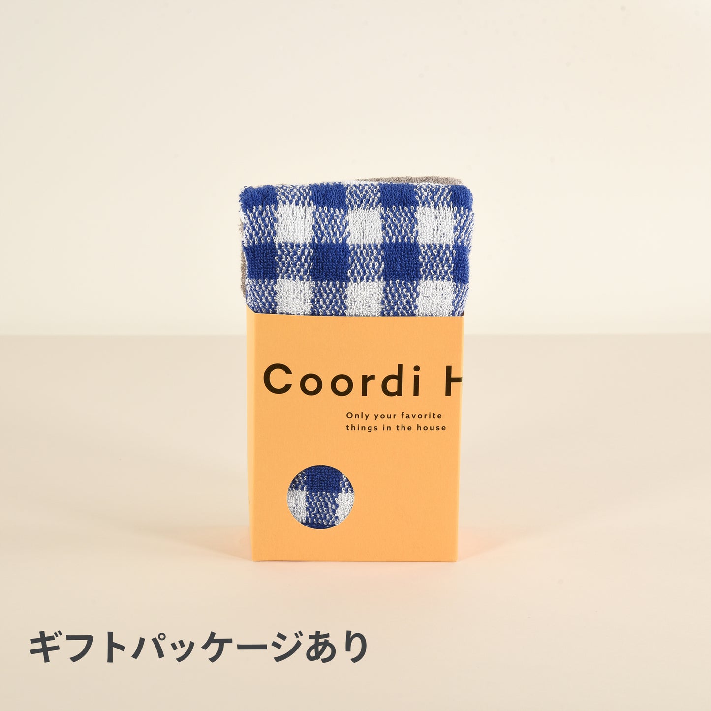 Coordi Hours/ギンガムチェック+カラー フェイスタオル2枚セット