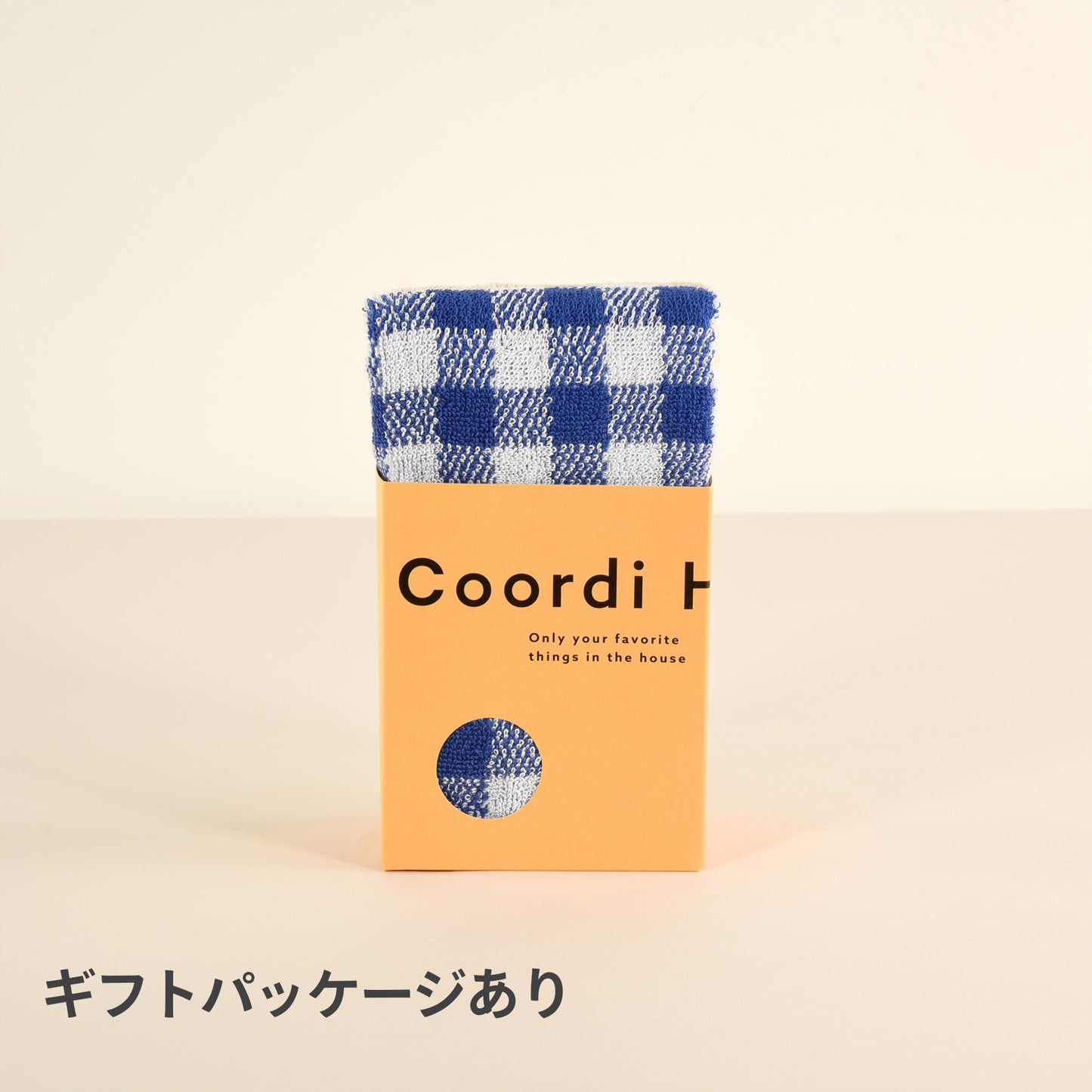 Coordi Hours/ギンガムチェック+カラー フェイスタオル2枚セット