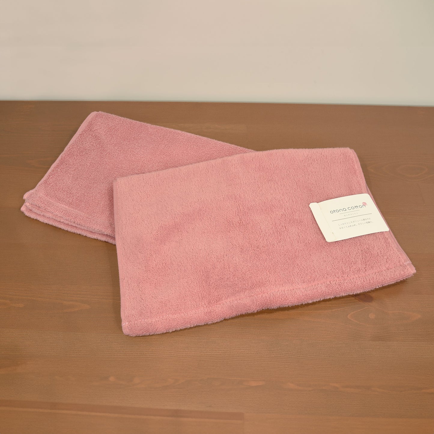 otona cotton/無撚糸カラー フェイスタオル2枚セット