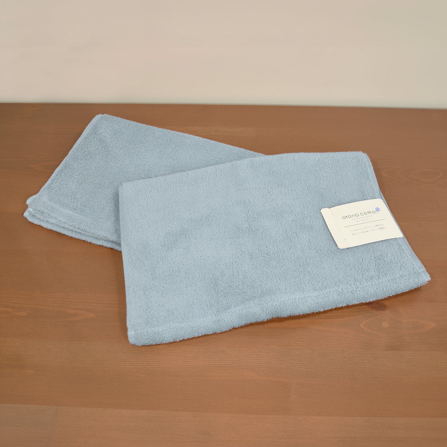 otona cotton/無撚糸カラー フェイスタオル2枚セット