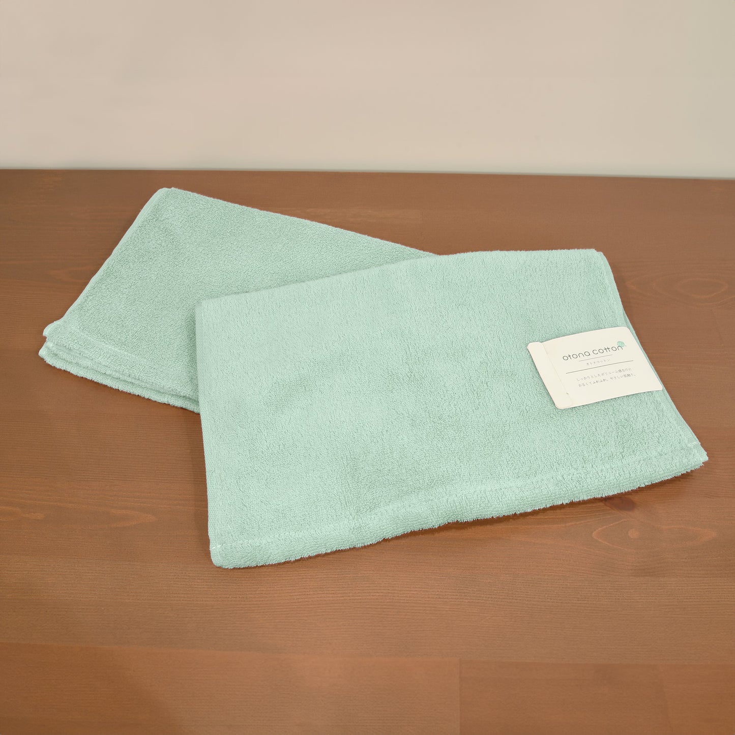 otona cotton/無撚糸カラー フェイスタオル2枚セット
