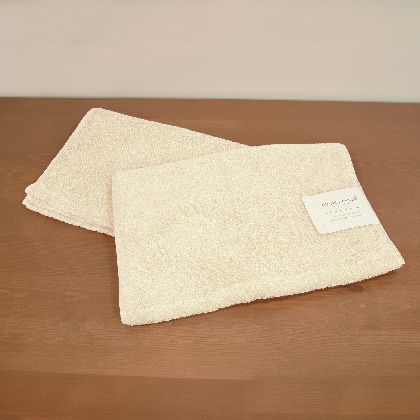 otona cotton/無撚糸カラー フェイスタオル2枚セット