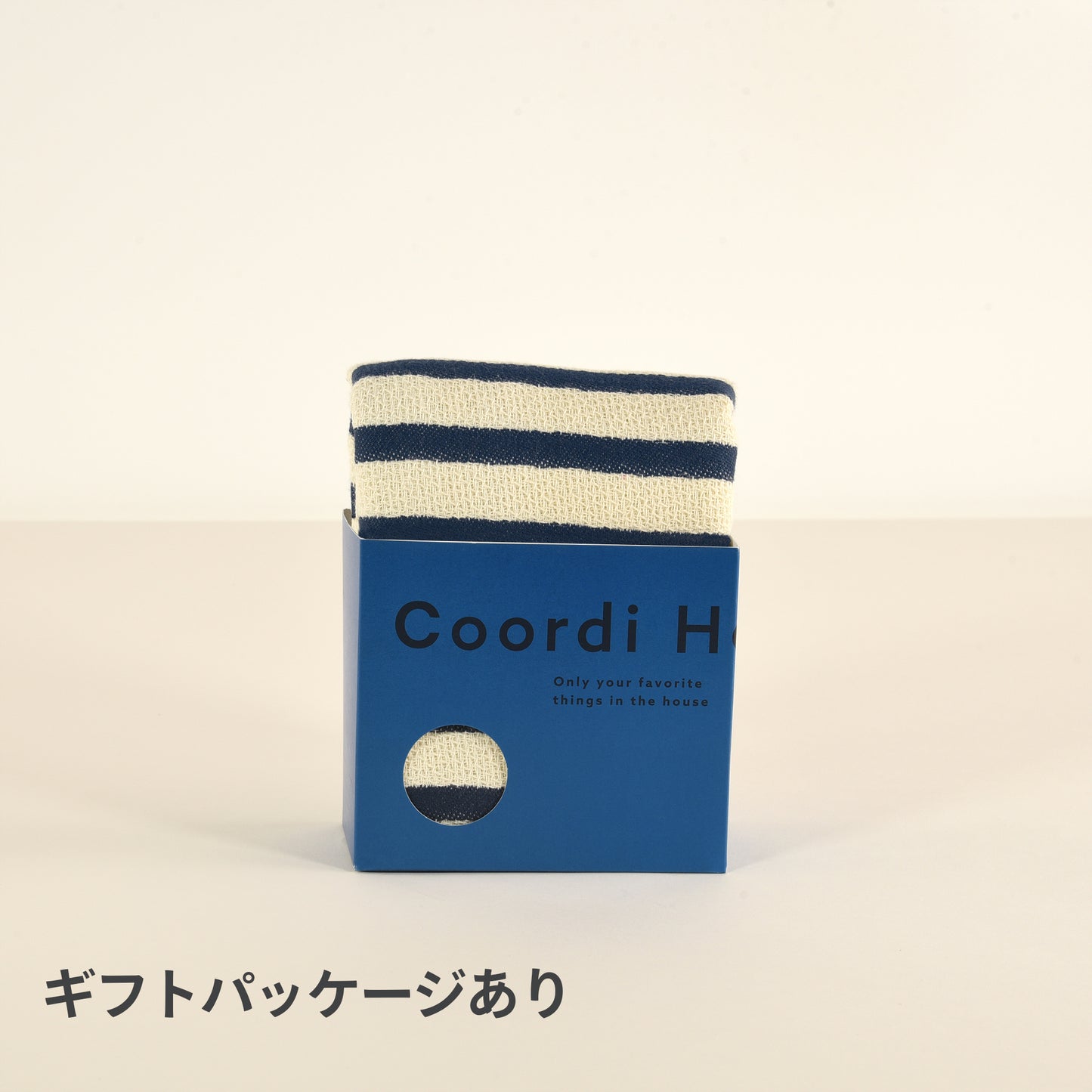 Coordi Hours/ボーダー(絡め織)ミニバスタオル