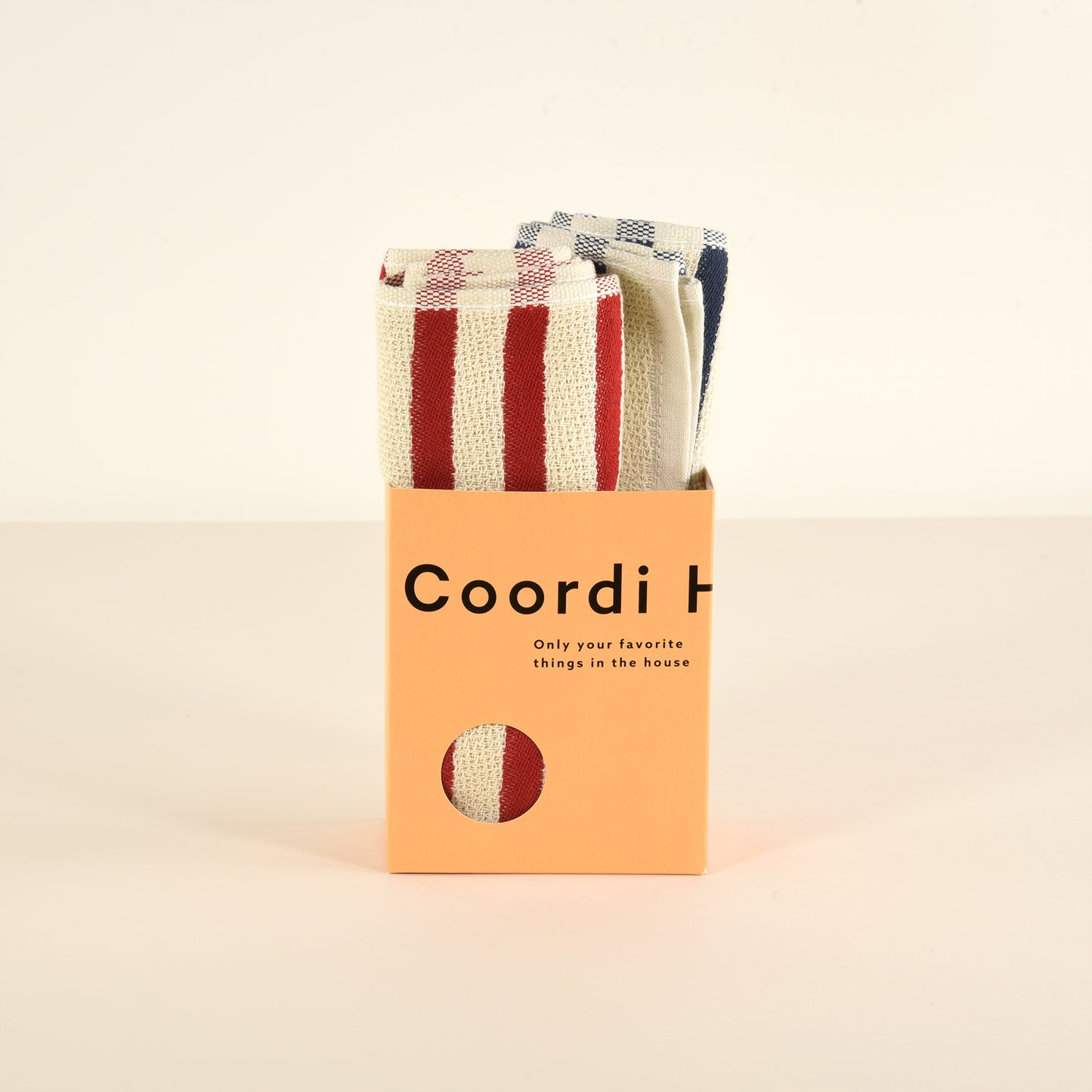 Coordi Hours/ボーダー(絡め織)マフラータオル 2枚 (ギフト用)