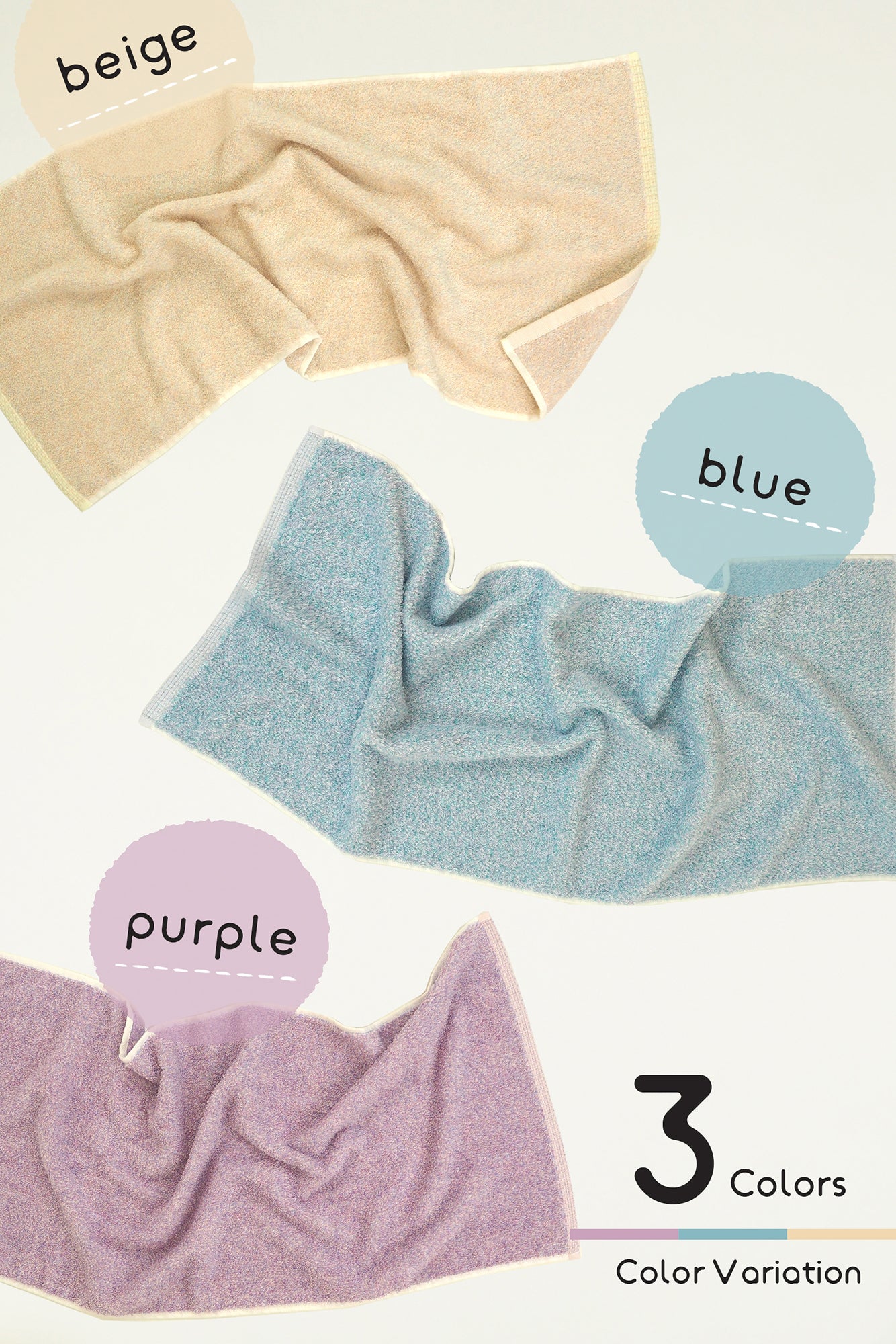 otona cotton/ナチュラル 甘撚りパイル フェイスタオル2枚セット