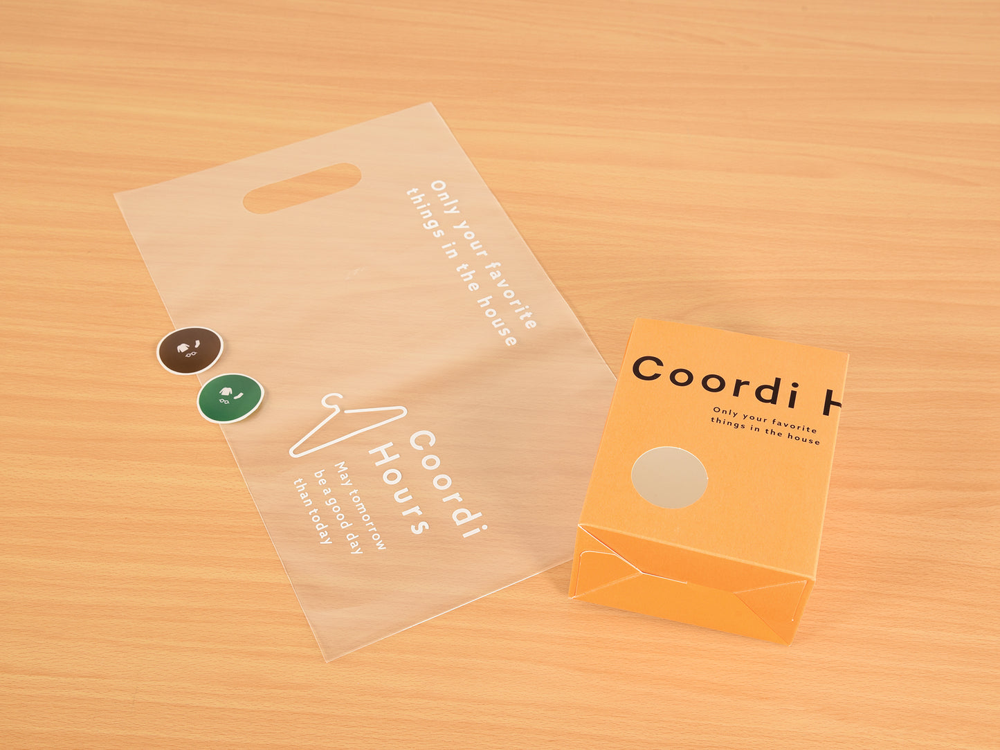 Coordi Hours/ボーダー(絡め織)+カラー フェイスタオル2枚セット