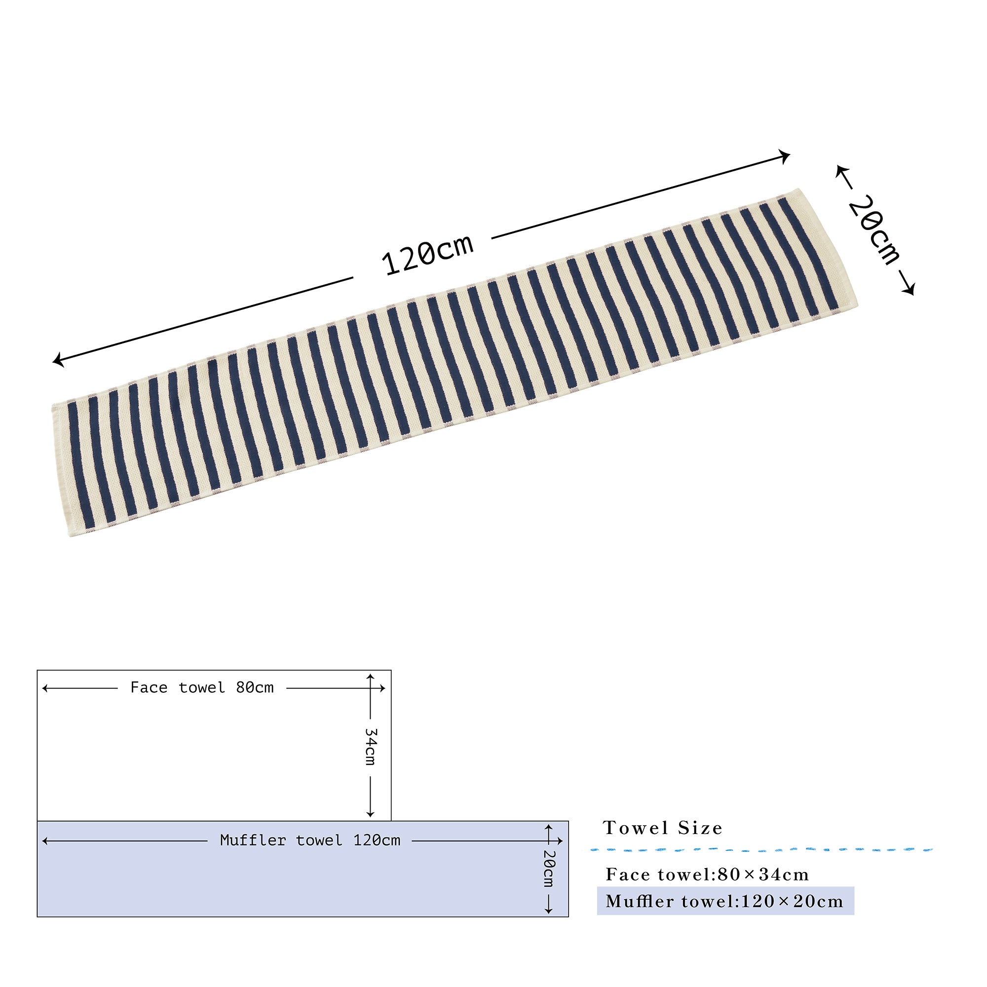 80 120 マフラータオル