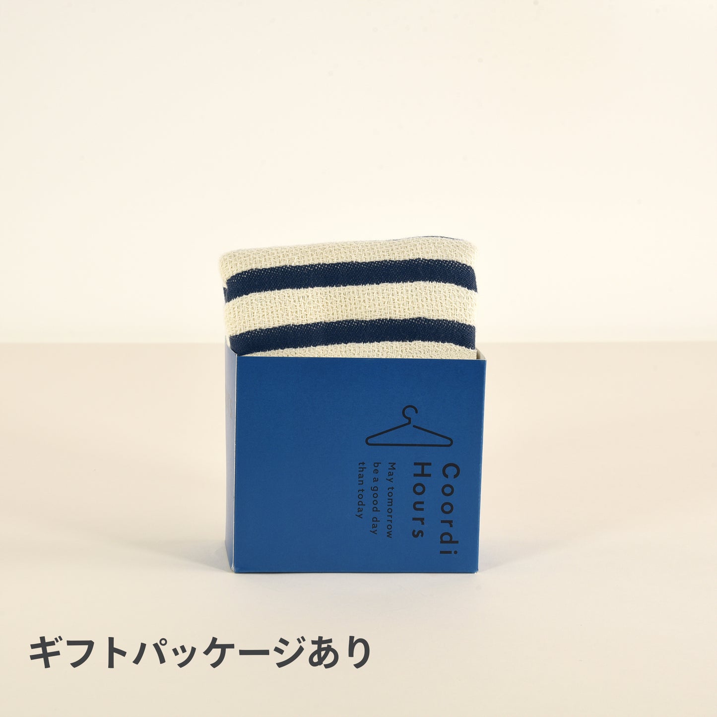 Coordi Hours/ボーダー（絡め織）ミニバスタオル